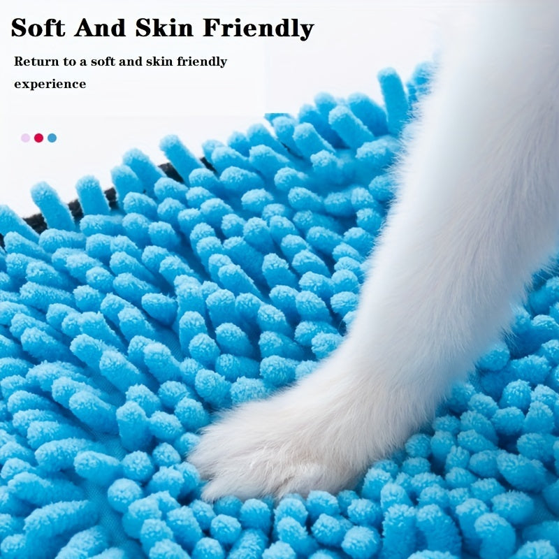 Super Absorbent Microfiber Pet Towel With Hand Pockets Quick Drying