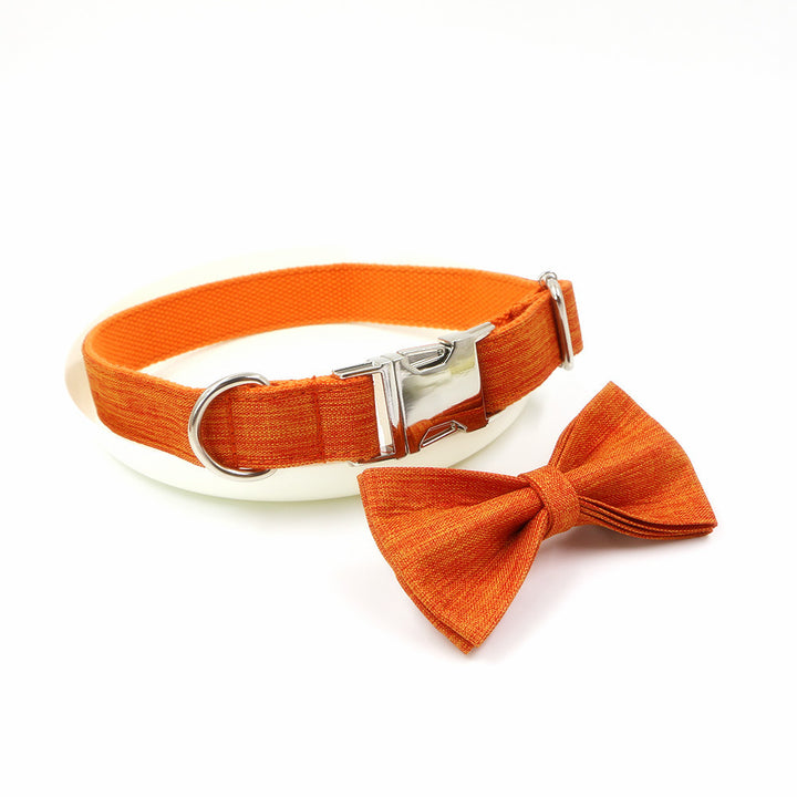 Pet Bow Collar Rope Leash Fashion Set