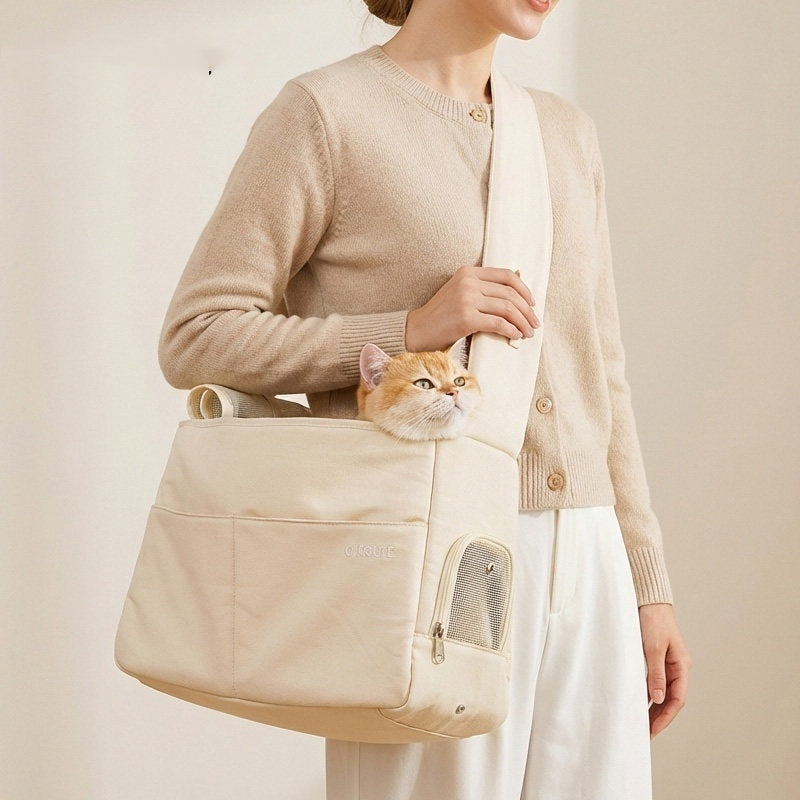 Pet Portable Carrier For Outdoor Travel And Transport