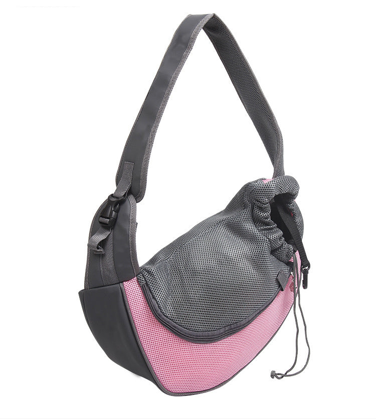Pet Mesh Oxford Shoulder Carrier Bag Outdoor Travel Tote