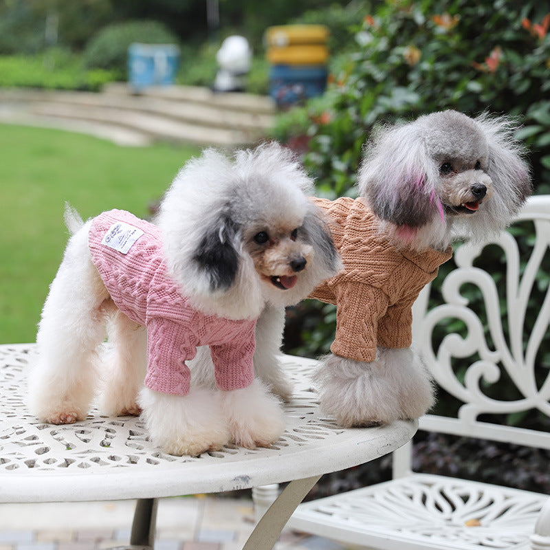 Pet Warm Knit Sweater Winter Clothing Apparel