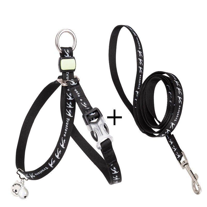 Pet Vest Chest Strap Bell Rope Leash Small Medium