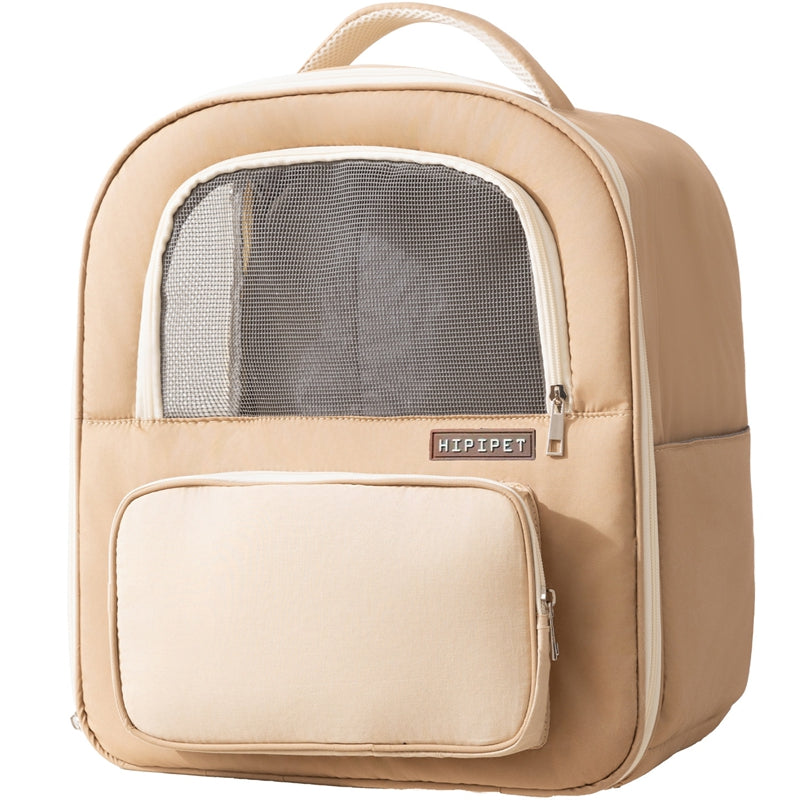 Pet Breathable Carrier Backpack With Mesh Window Travel Bag