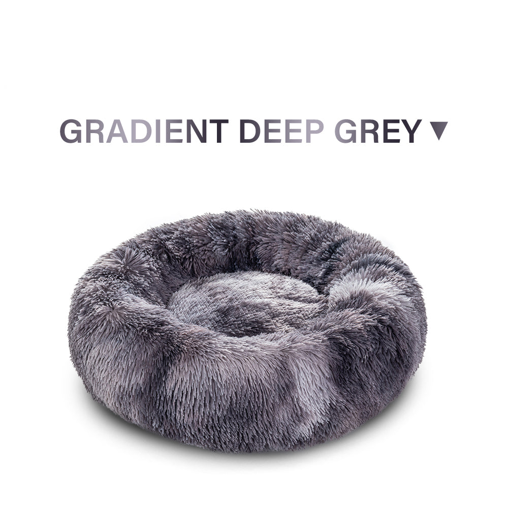 Washable Round Soft Pet Donut Bed Quiet Sleeping Mat