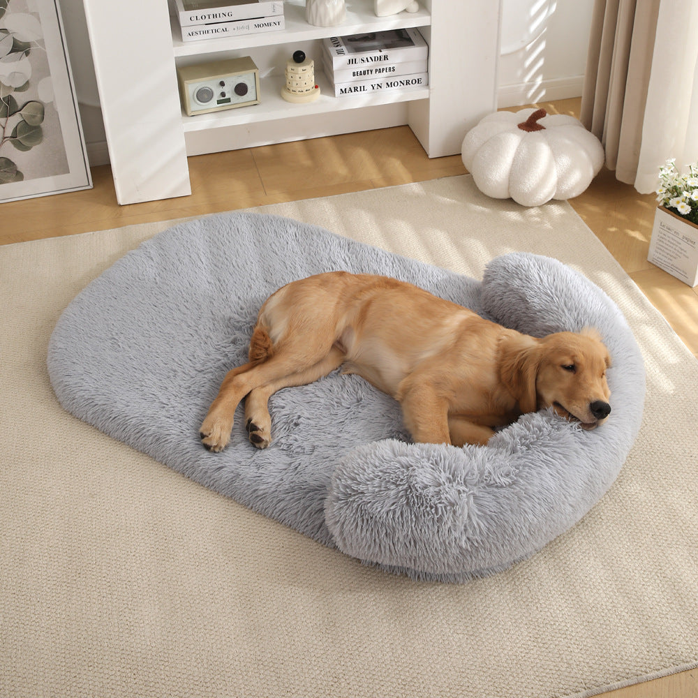 Plush Doghouse Cathouse Pet Bed Warm Cushion