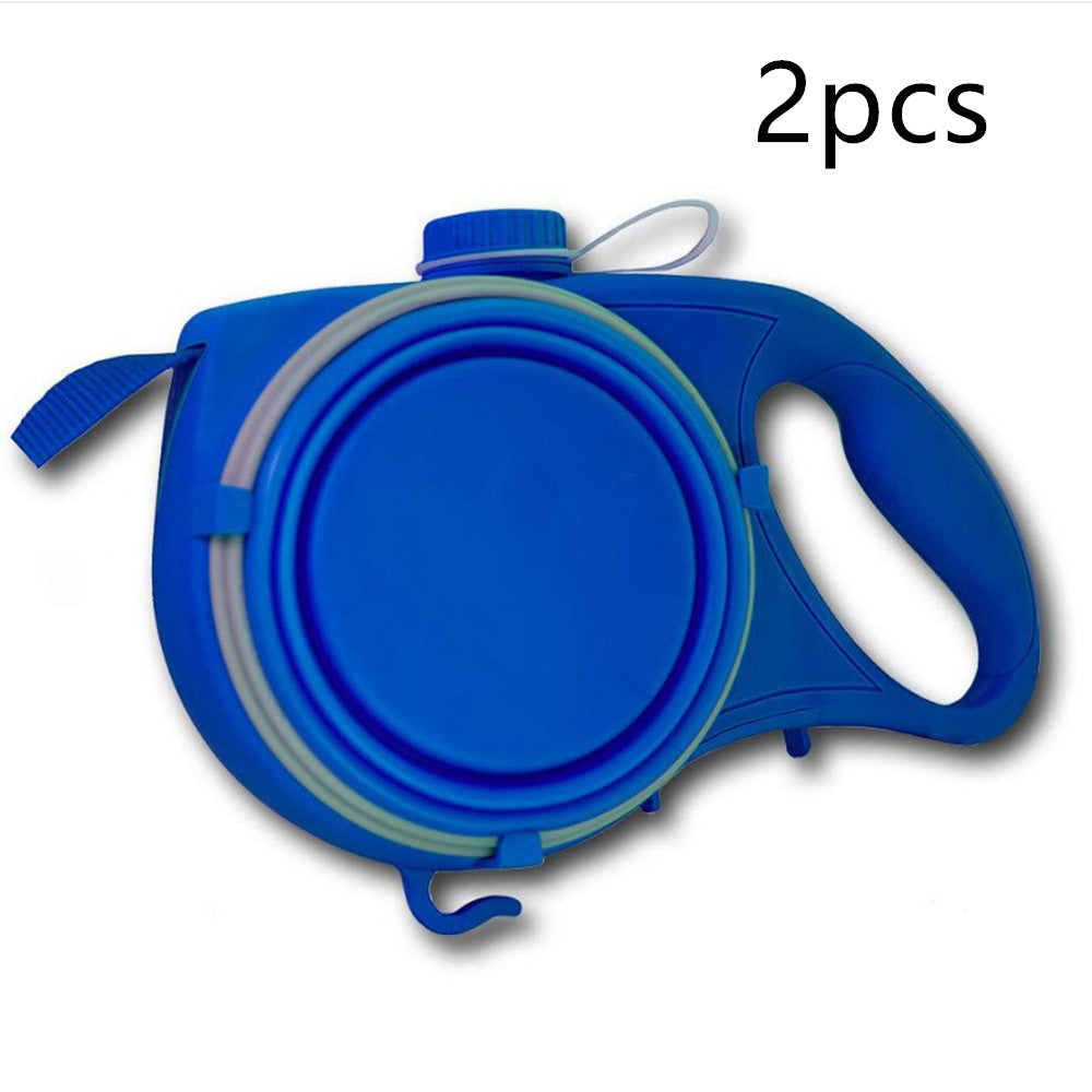 Multifunctional Pet Retractable Rope Leash Portable Design