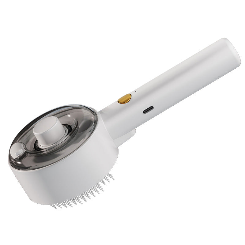 Pet Self Cleaning Steam Grooming Brush Hair Removal Tool