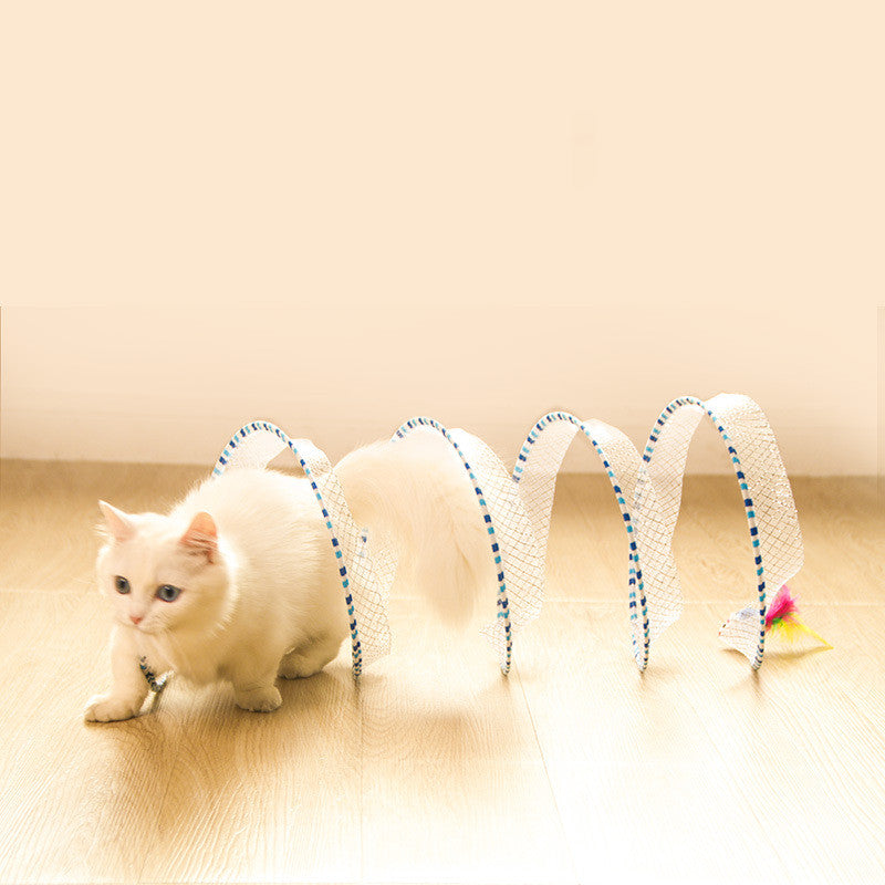 Pet Foldable Storage Tunnel Play Toy