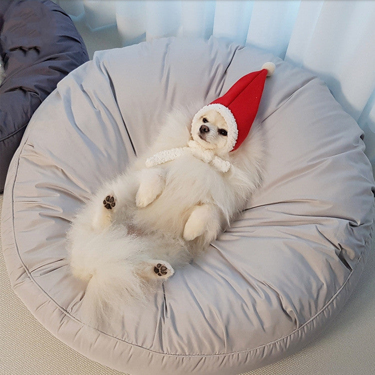 Moisture Proof Dust Proof Removable Washable Large Round Pet Bed