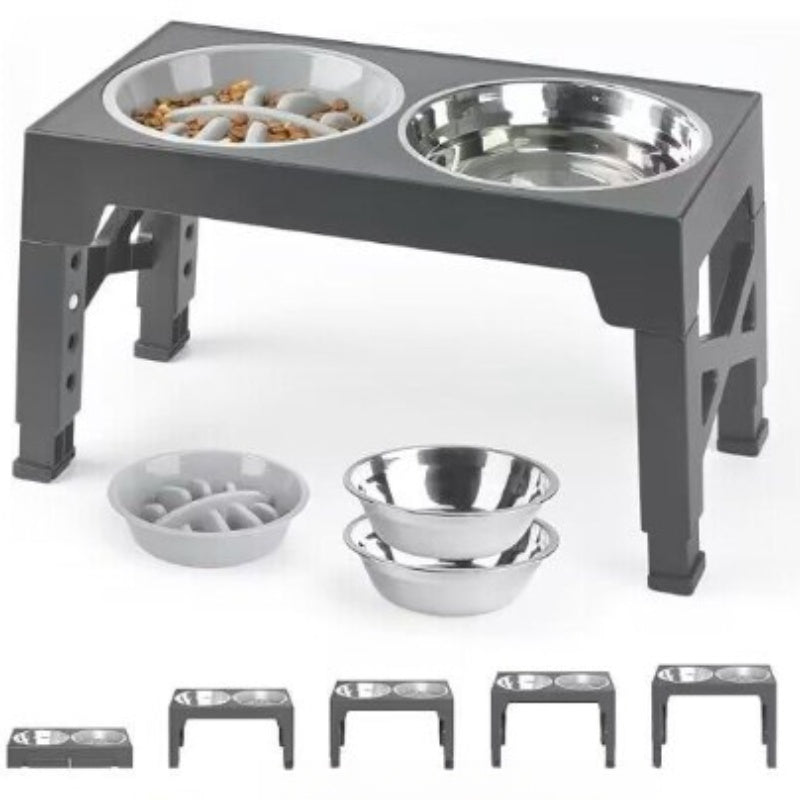 Elevated Pet Feeding Bowl With Neck Protection Design