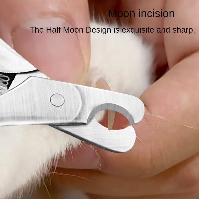 Professional Pet Nail Clipper Safety Stainless Steel Grooming Trimmer