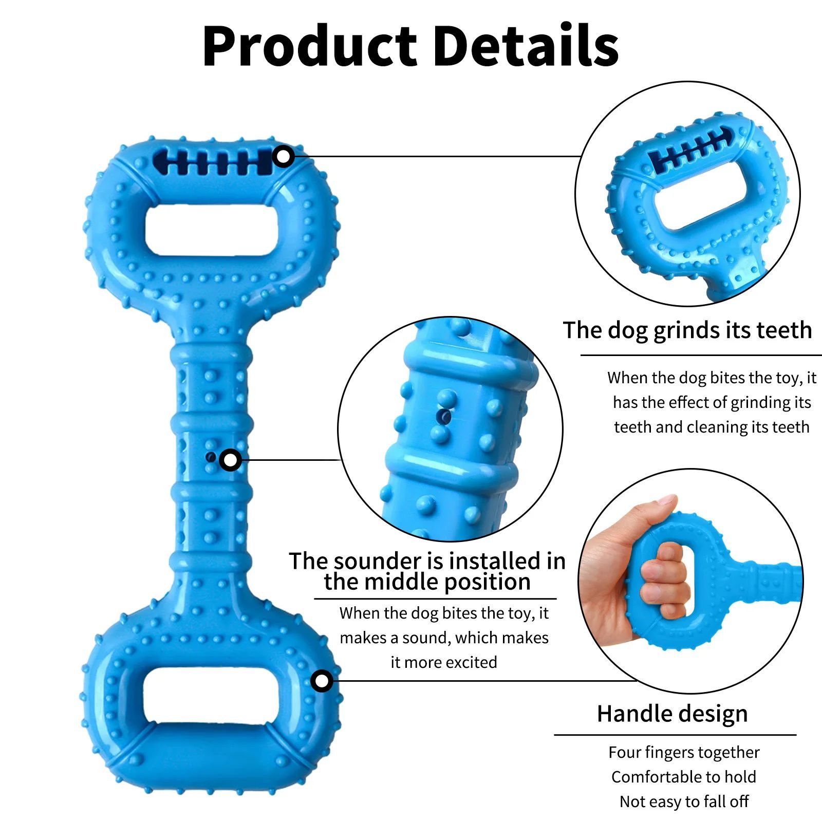 Pet Durable Chew Bone Interactive Teething Toy