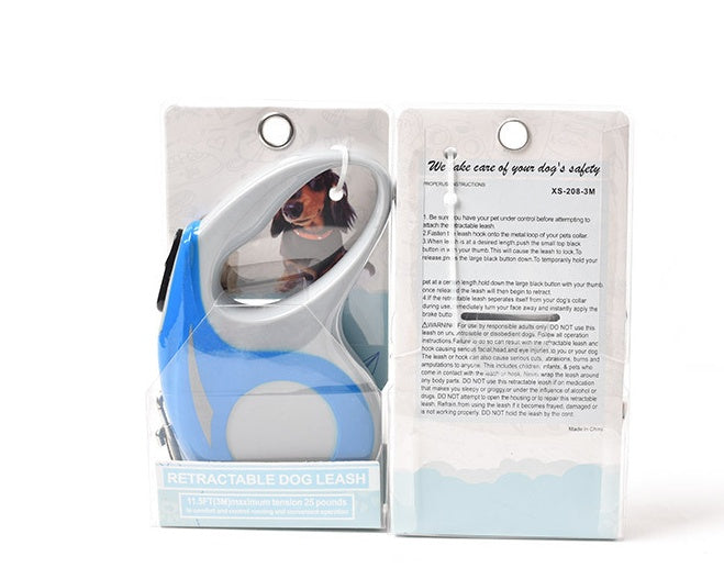 Stretchable Retractable Pet Rope Leash Walking Strap