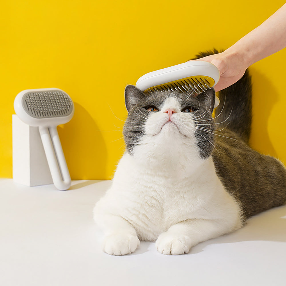 Pet Grooming Hair Removal Brush Loose Fur Cleaning Massage Comb