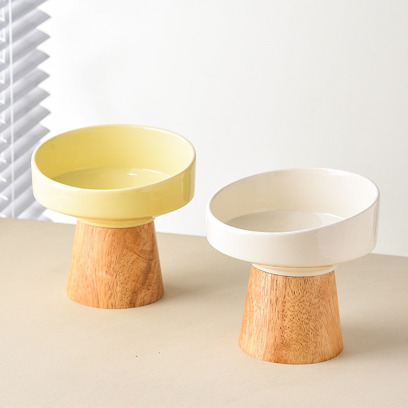Elevated Ceramic Pet Food And Water Bowl