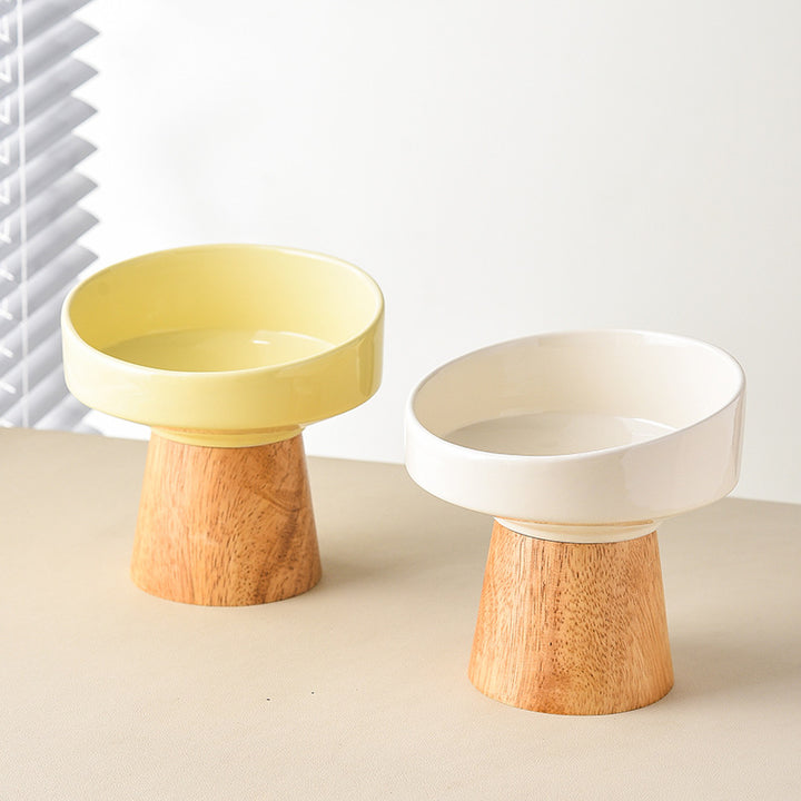 Elevated Ceramic Pet Food And Water Bowl