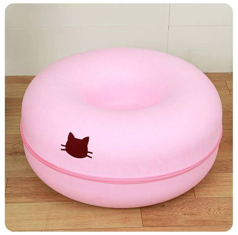 Comfortable Round Pet Tunnel Bed Sleeping Mat
