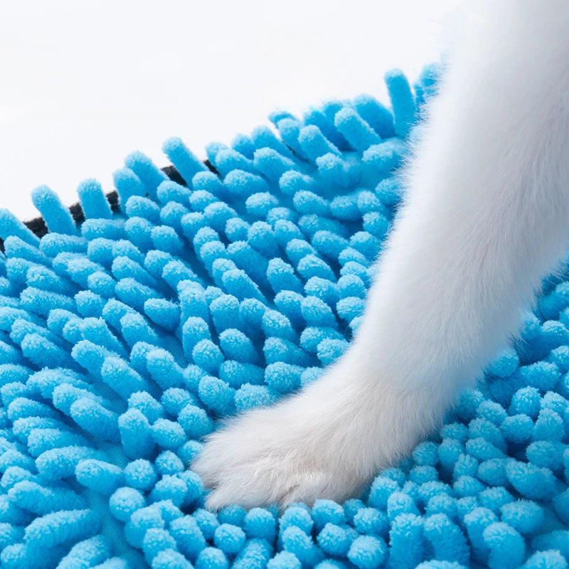 Super Absorbent Microfiber Pet Towel With Hand Pockets Quick Drying