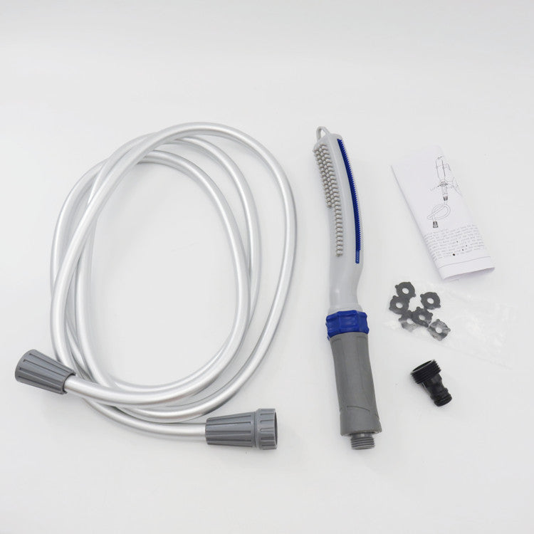 Noble Snouts Pet Bath Brush with Water Hose Attachment