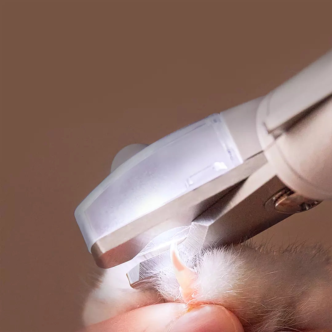 Pet Nail Clipper Scissor LED Light Trimmer Grooming Tool