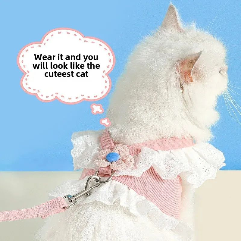 Summer Pet Safety Rope Back Strap Walking Harness Strap Set