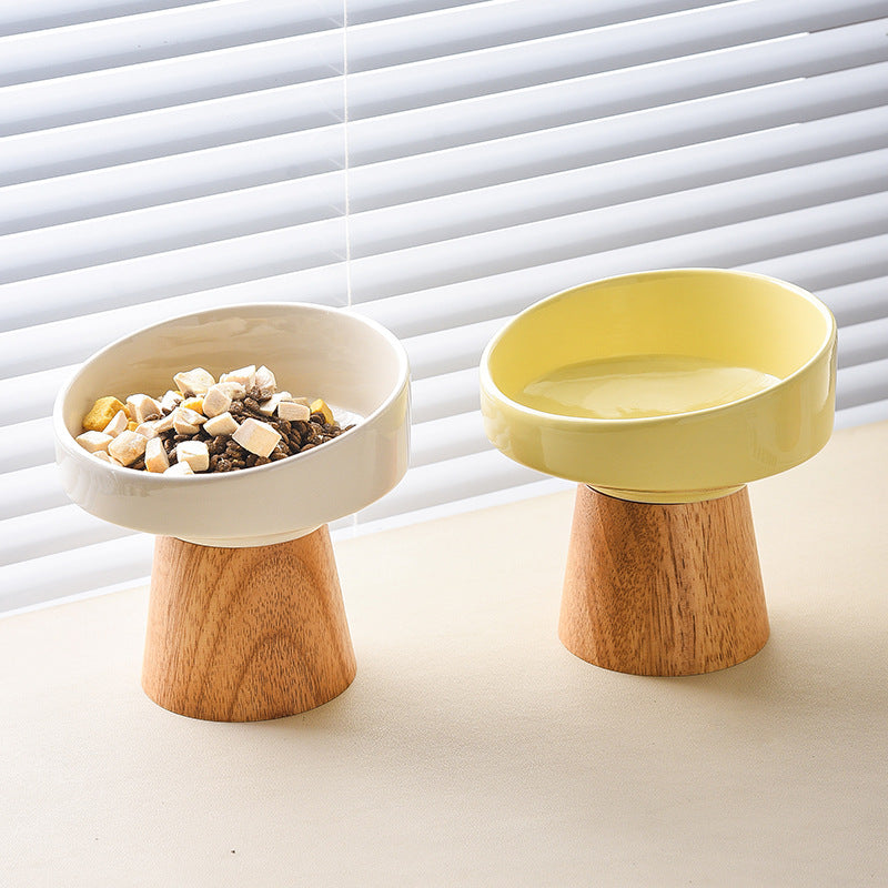 Elevated Ceramic Pet Food And Water Bowl