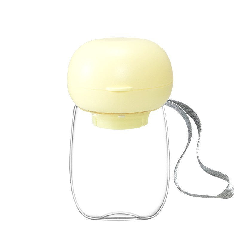 Portable Pet Water Bottle With Built In Feeding Bowl