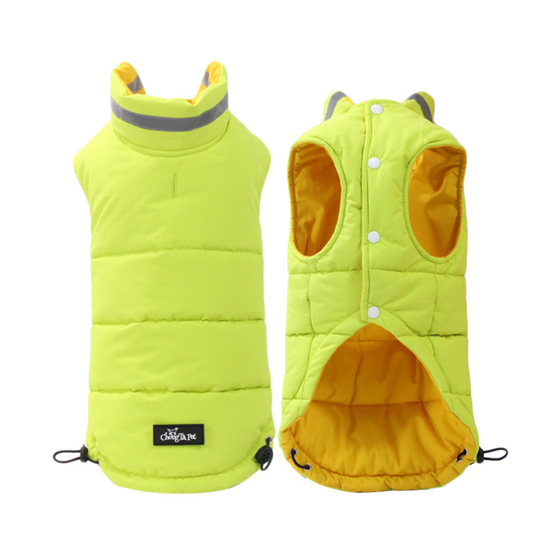 Thickened Waterproof Outdoor Pet Jacket Double-sided Reflective