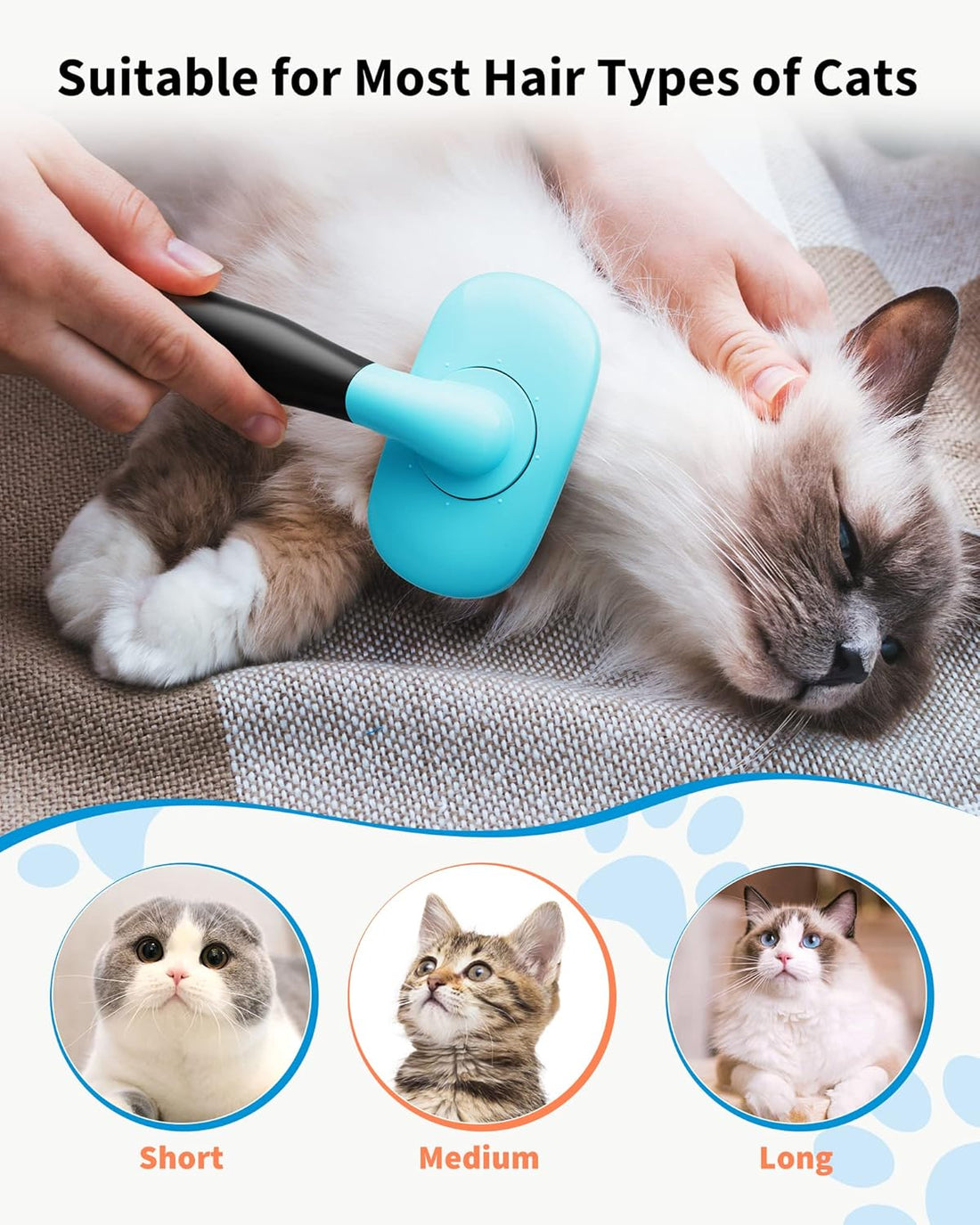 Pet Grooming Shedding Brush Hair Removal Grooming Tool
