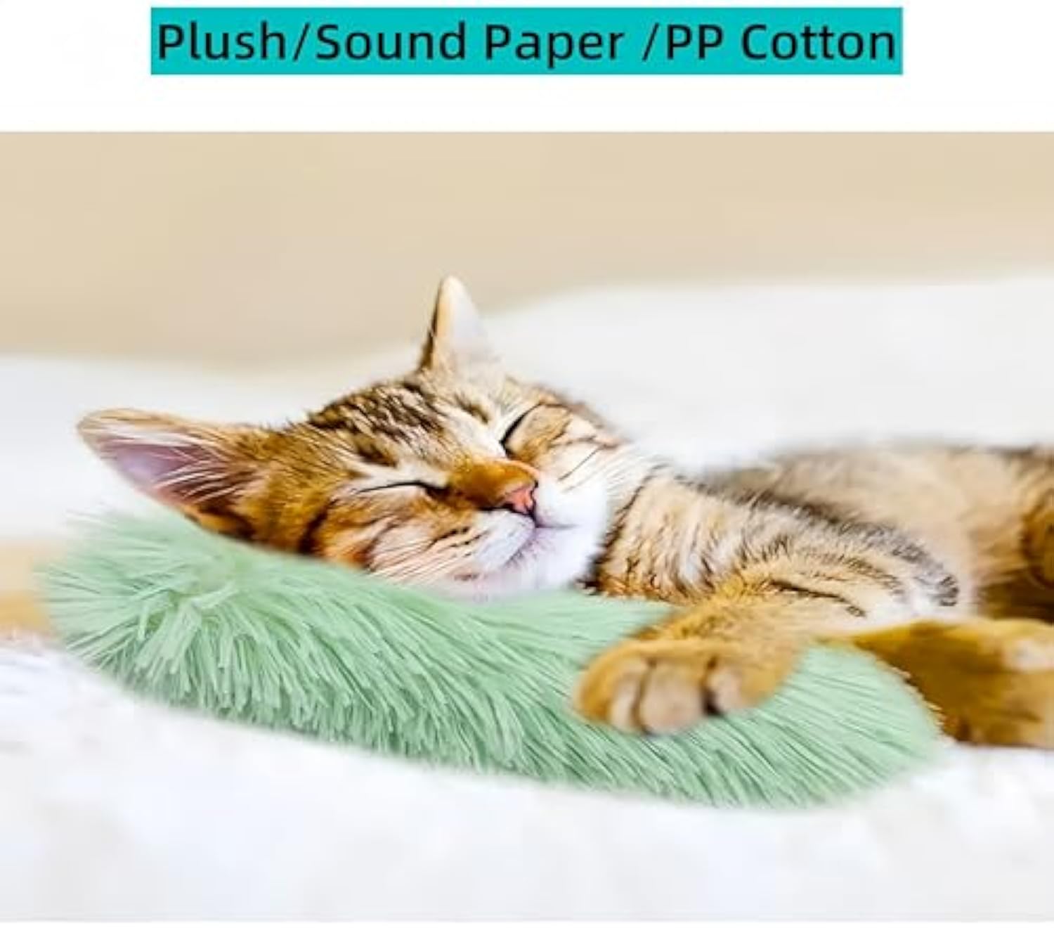 Pet Interactive Crinkle Catnip Pillow Toy