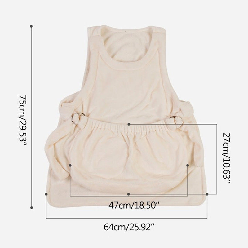 Pet Carrier Apron For Outdoor Travel Hanging Bag