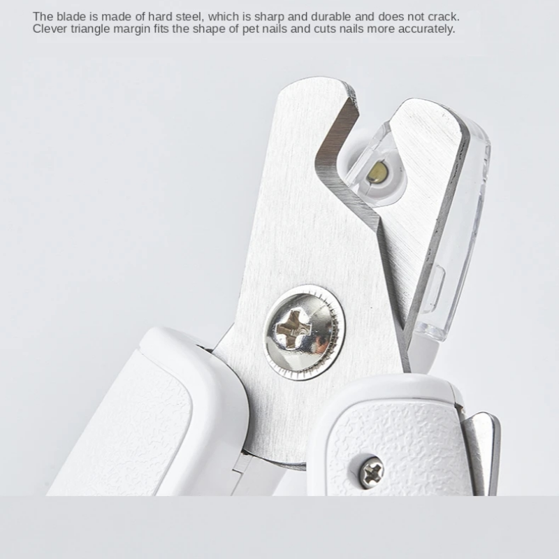 Pet Nail Clipper Scissor LED Light Trimmer Grooming Tool