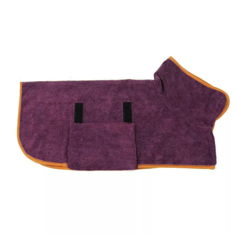 Pet Microfiber Bathrobe Towel Fast Drying Grooming Coat