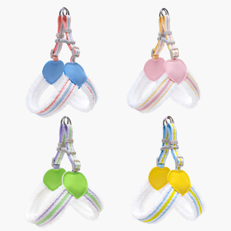 Summer Breathable Pet Chest Vest Walking Leash For Small Medium Pets