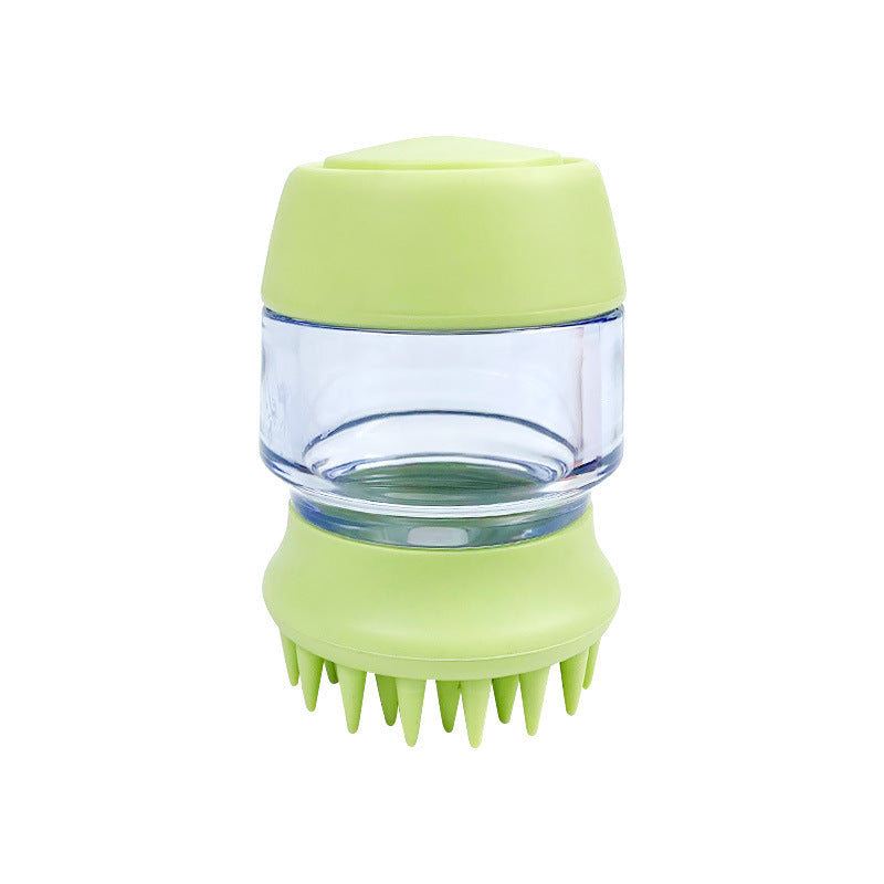 Pet Silicone Bath Grooming Brush Shampoo Dispenser Massage Tool