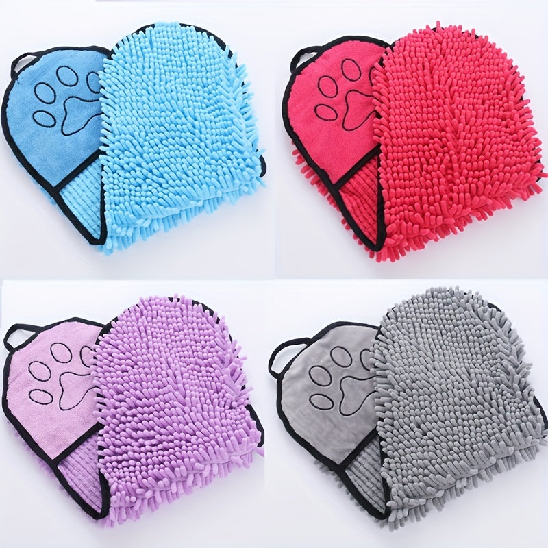 Super Absorbent Microfiber Pet Towel With Hand Pockets Quick Drying