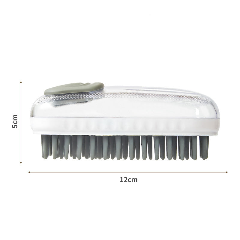 Pet Silicone Bath Brush For Massage Cleaning And Grooming