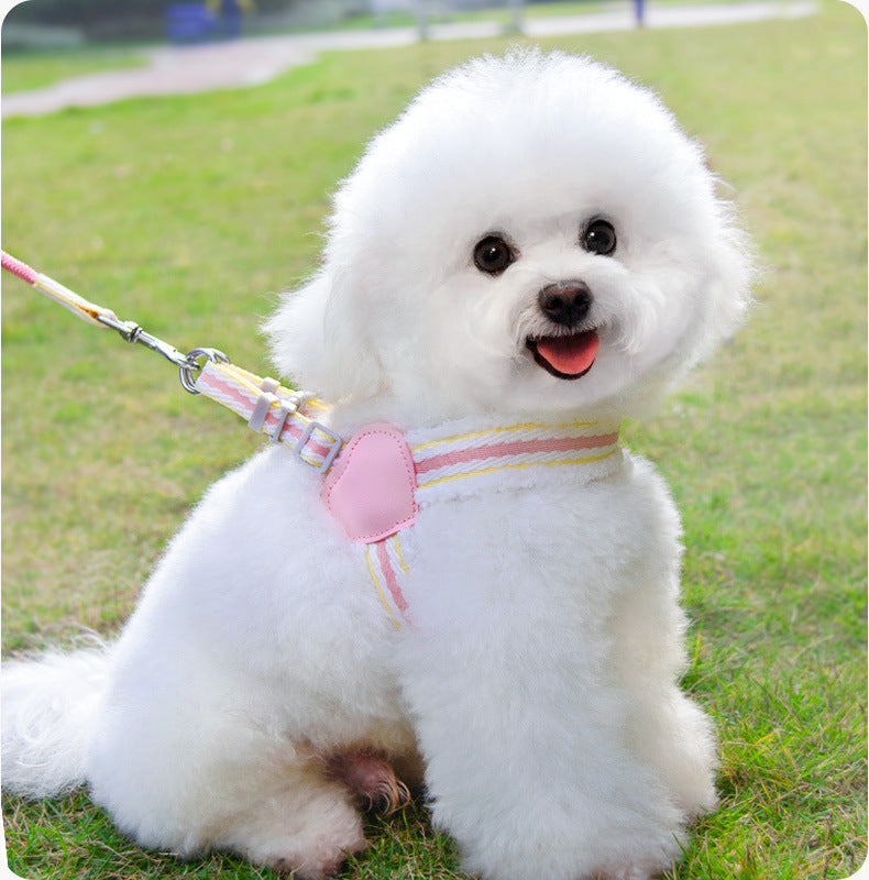 Summer Breathable Pet Chest Vest Walking Leash For Small Medium Pets