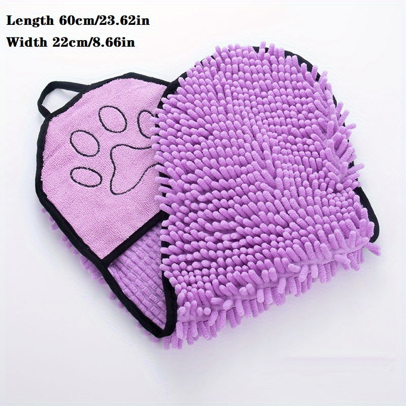 Super Absorbent Microfiber Pet Towel With Hand Pockets Quick Drying