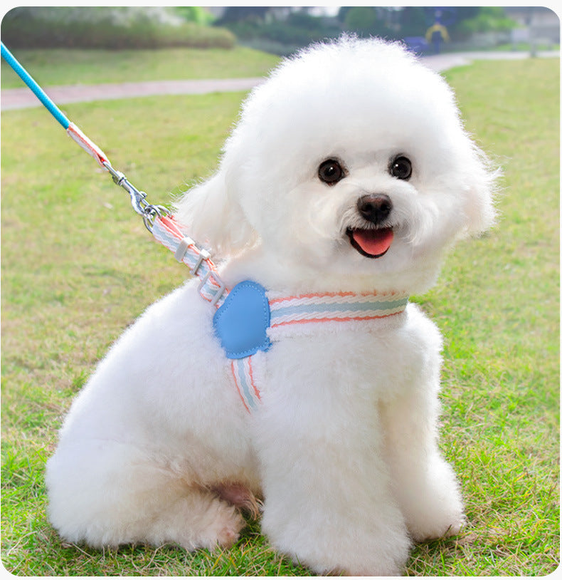 Summer Breathable Pet Chest Vest Walking Leash For Small Medium Pets