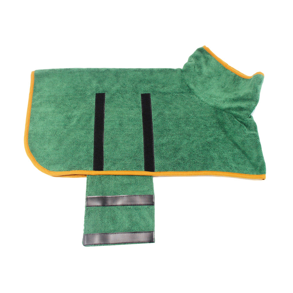 Pet Microfiber Bathrobe Towel Fast Drying Grooming Coat