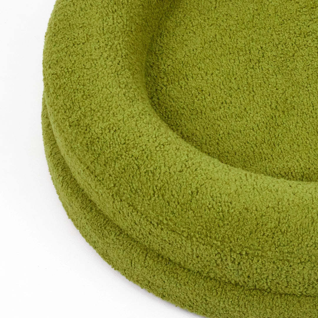 Solid Color Leisure Round Pet Sleeping Bed Nest
