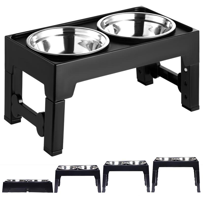 Elevated Pet Feeding Bowl With Neck Protection Design