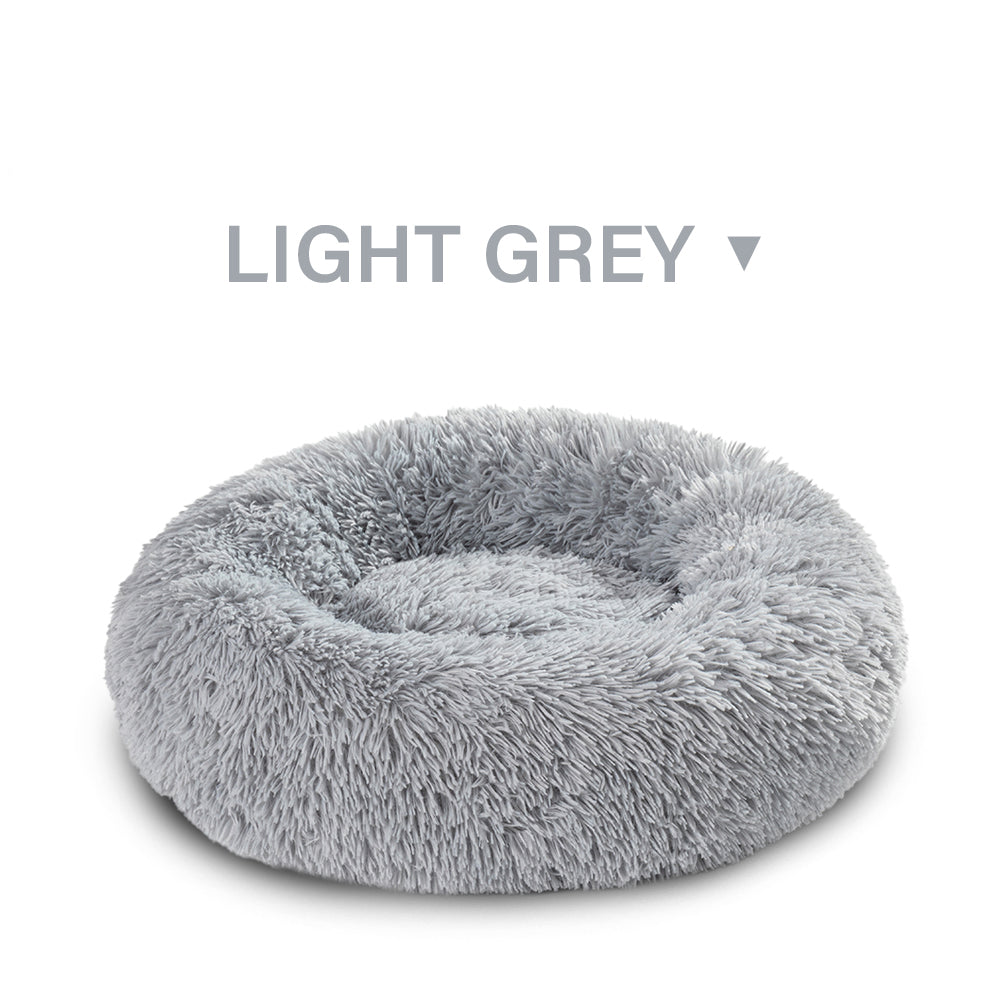 Washable Round Soft Pet Donut Bed Quiet Sleeping Mat