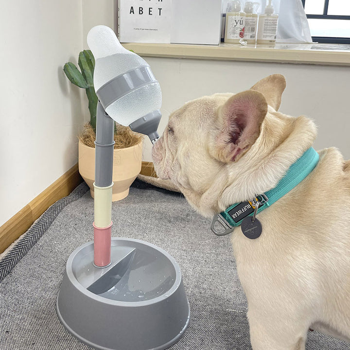 Adjustable Height Automatic Pet Water Dispenser Bowl