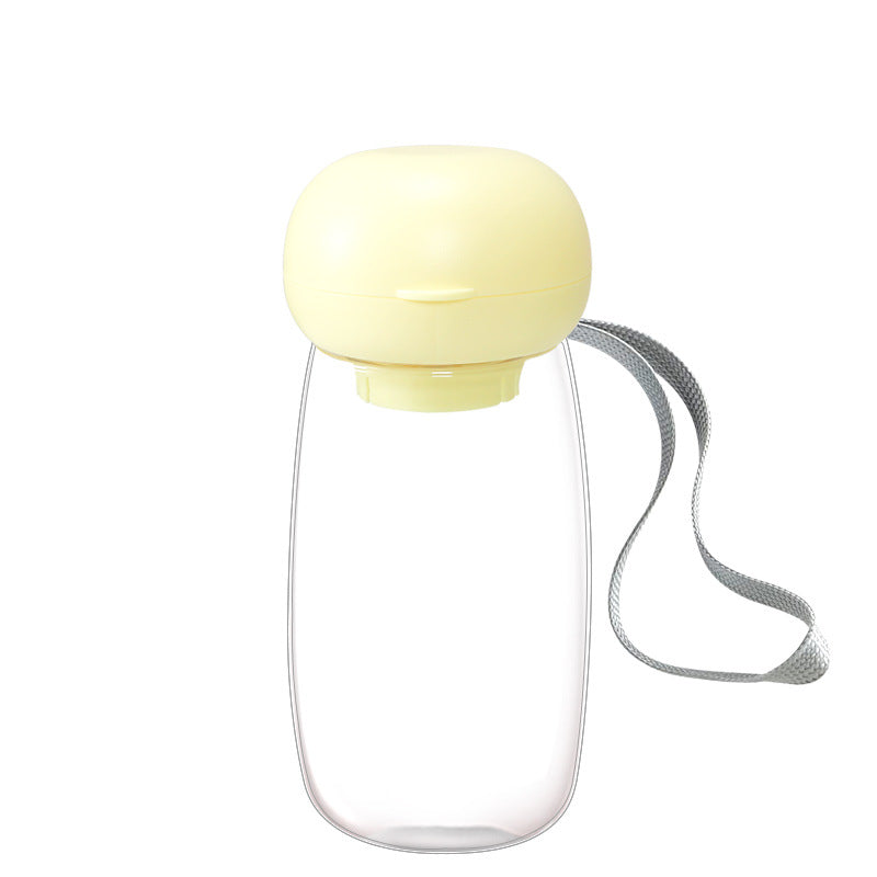 Portable Pet Water Bottle With Built In Feeding Bowl
