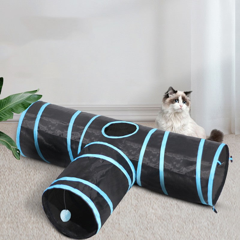 Pet Foldable Tunnel Climbing Toy Activity Play Tunnel
