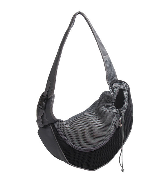 Pet Mesh Oxford Shoulder Carrier Bag Outdoor Travel Tote