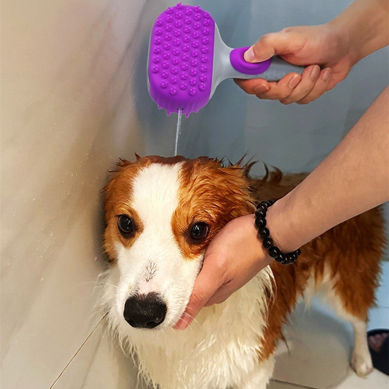 Pet Shower Brush For Bath Hair Cleaning And Grooming