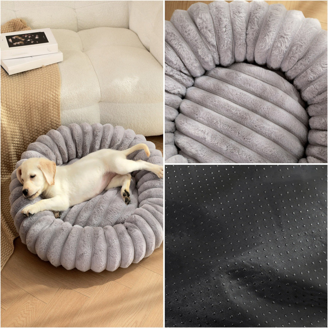 Plush Round Pet Winter Warm Sleeping Nest Kennel Mat